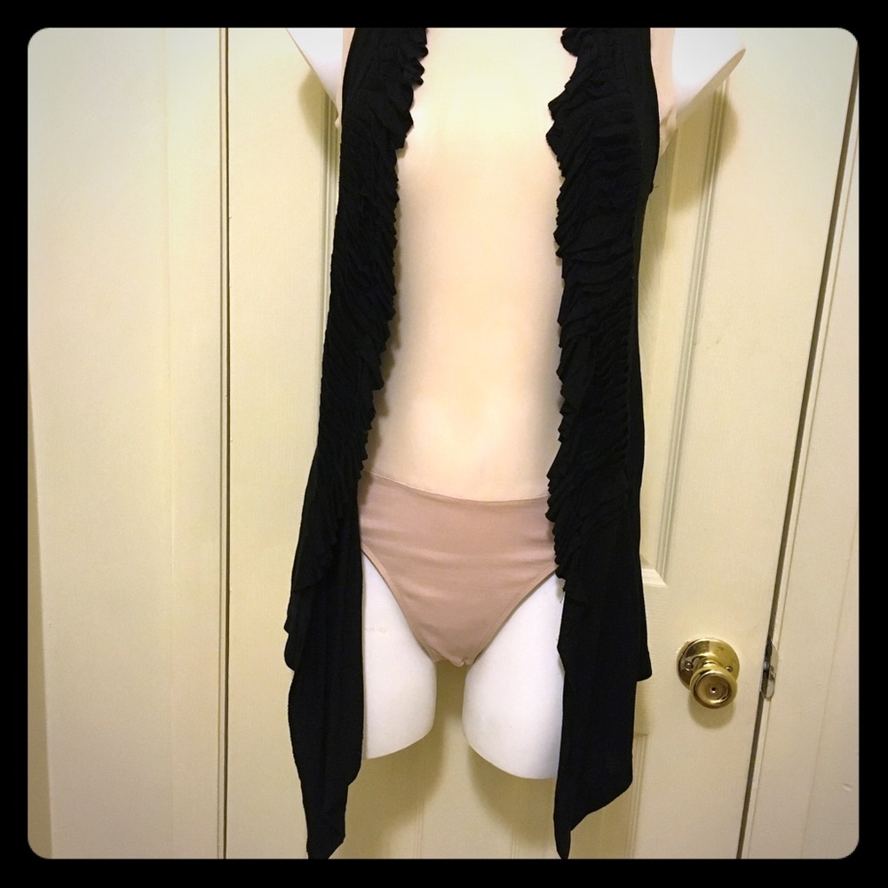 Ruched Ruffled Vest